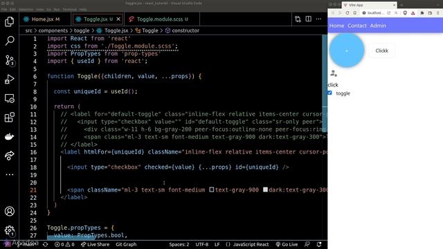 Ep35 - Building a Switch / Toggle in React смотреть онлайн