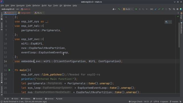 Getting started with Embedded Rust on esp32 | Connect esp32 to WiFi using Rust смотреть онлайн