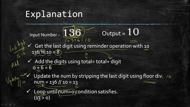 Python Programming Question - Sum Of Digits Of a Number смотреть онлайн