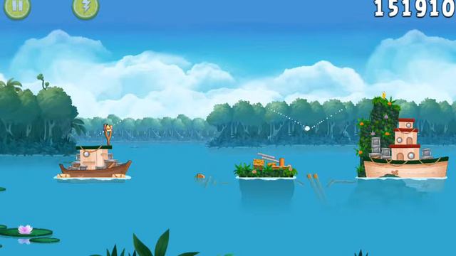 Angry Birds Rio 2-Treasure Hunt Level-24 Three Star Walkthrough смотреть онлайн