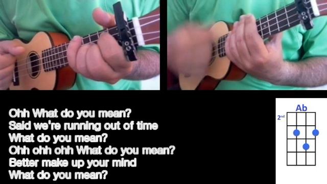 How to play What Do You Mean? by Justine Bieber Ukulele Guitar Chords and Lyrics смотреть онлайн
