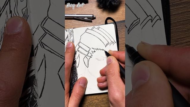 [ASMR] Drawing BYAKUYA KUCHIKI (Real Time) - Bleach