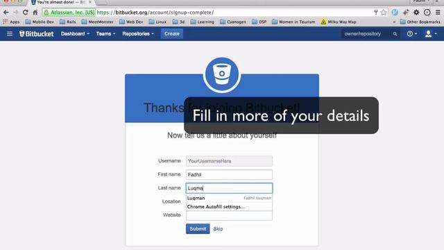 Sign up for Bitbucket смотреть онлайн