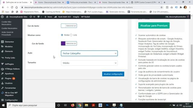Como Adequar o Site WordPress a LGPD (Lei Geral de Proteção de Dados) смотреть онлайн