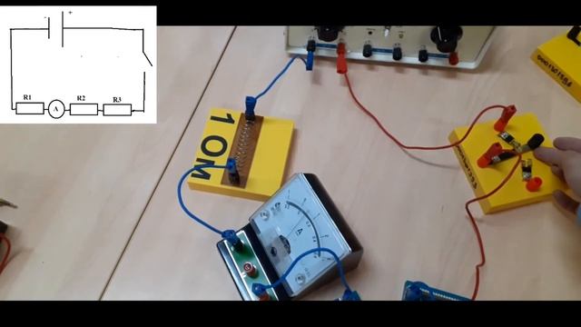 Сила тока в цепи при последовательном соединении проводников смотреть онлайн