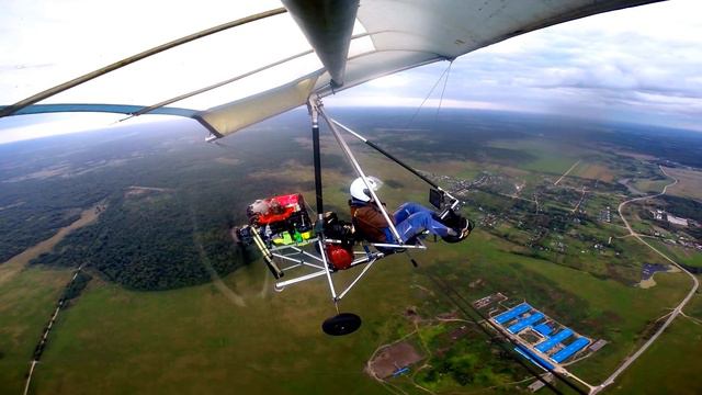 Полёт на дельталете, красивое видео. перелёт. смотреть онлайн