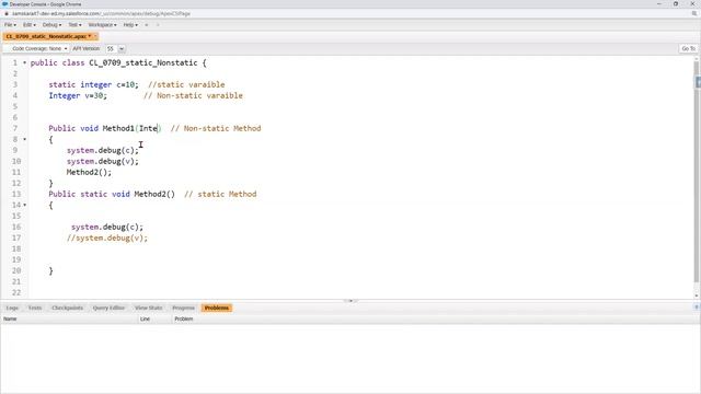 Salesforce Apex 24 | Apex Methods | Static | Non Static | Void | Non Void | Memory | @ смотреть онлайн