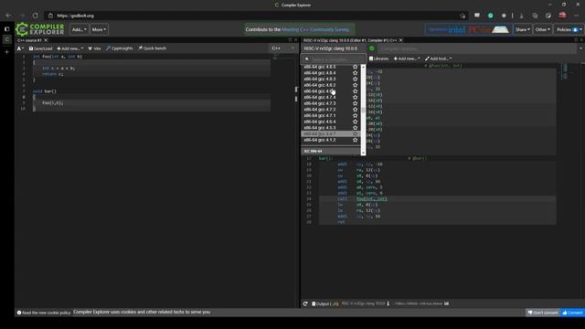 CS341: Lab-0, Compiler Explorer смотреть онлайн