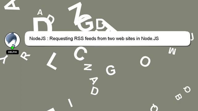 NodeJS : Requesting RSS feeds from two web sites in Node.JS смотреть онлайн