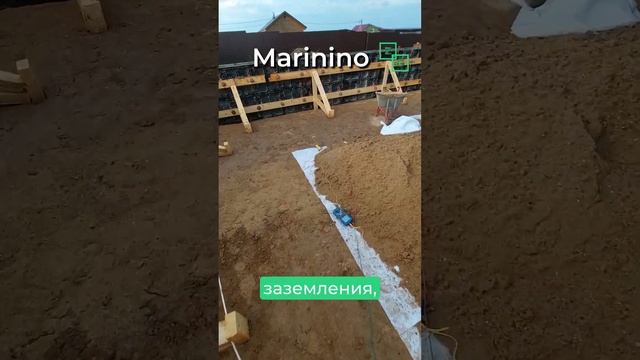 Заземление забиваем в доме из газобетона по проекту Загорянка смотреть онлайн