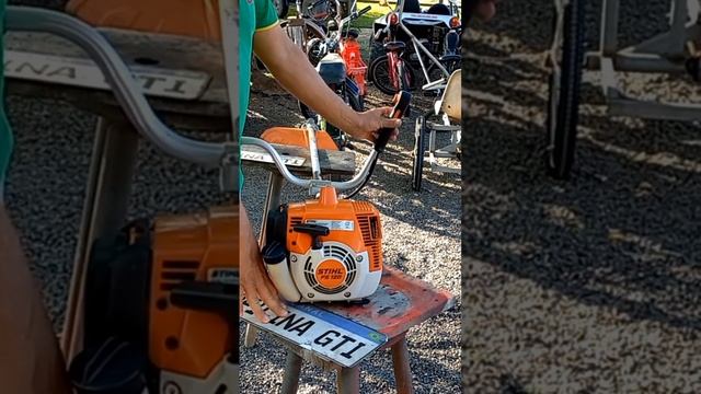 ligando roçadeira stihl após revisão смотреть онлайн