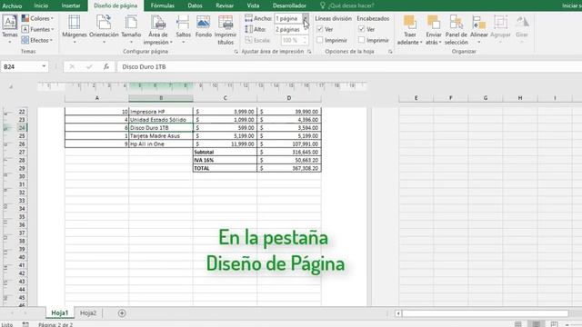 Imprimir dos páginas en una hoja de excel смотреть онлайн
