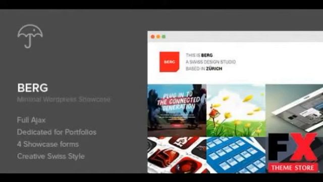 Preview Berg - WordPress Portfolio Theme TForest смотреть онлайн