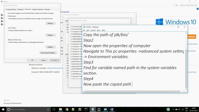 Setting Path Variables (JAVA example) смотреть онлайн