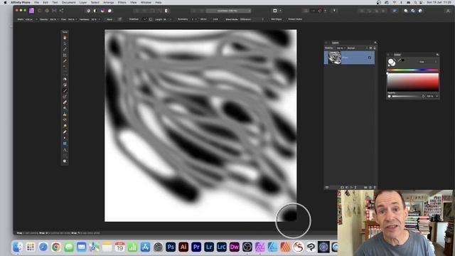 Hidden Brush Feature (Abstract Art) In Affinity Photo How To Tutorial смотреть онлайн