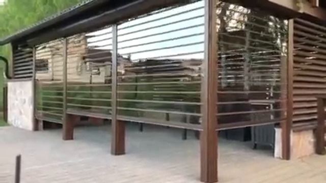 Прозрачные рольставни для загородной веранды. смотреть онлайн