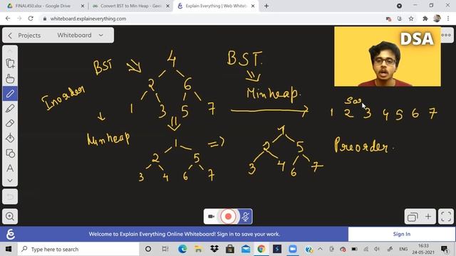 Convert BST into min heap| Important problem | Love Babbar DSA sheet смотреть онлайн