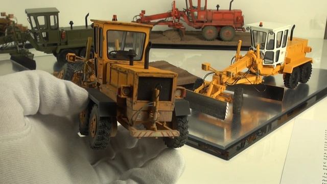 ДЗ-143 масштабная модель автогрейдера. Рубрика "Моделстрой. Детали". смотреть онлайн