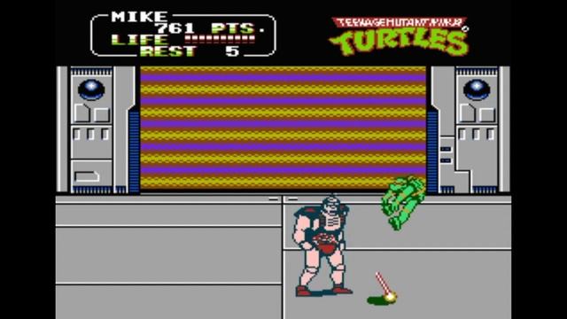 Dendy (Famicom,Nintendo,Nes) 8-bit Teenage Mutant Ninja Turtles 2 The Arcade Game Scene 7.avi