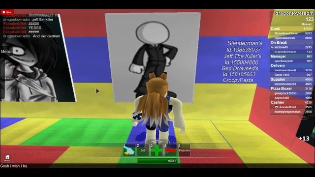 Roblox Work At A Pizza Place CreepyPasta Id's смотреть онлайн