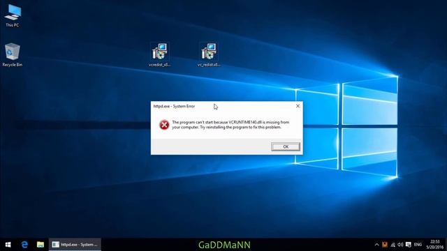 Fix MSVCR110.DLL, VCRUNTIME140.DLL [WAMP SERVER] смотреть онлайн