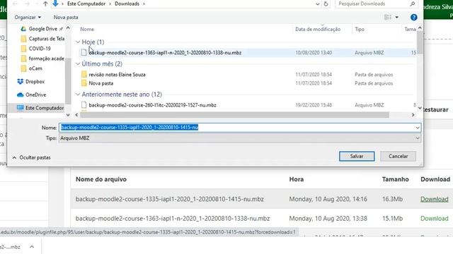 Backup e Restauração de Disciplinas no Moodle IFSP Btv смотреть онлайн