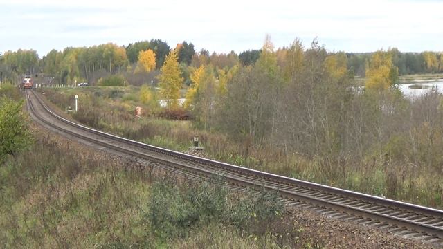 ТЭП70-0084 с пригородным поездом №6696 Бологое-Сонково. смотреть онлайн