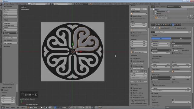 Blender. Кривые. смотреть онлайн