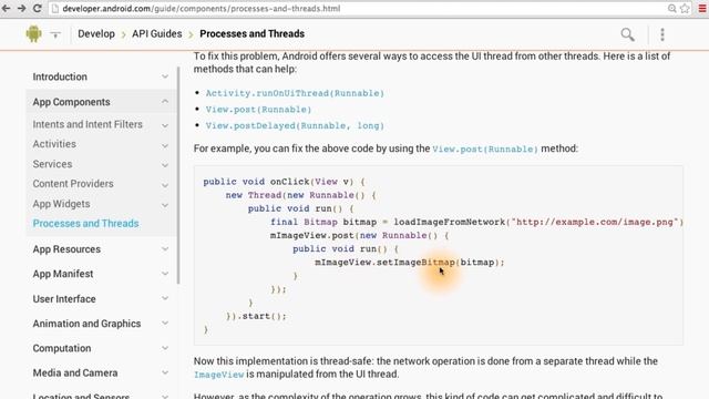 Main Thread vs Background Thread - Developing Android Apps смотреть онлайн