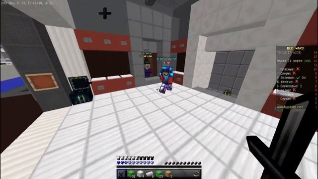ДРУГ УЧИТСЯ БАТТЕРФЛЯЙ КЛИКУ! - MINECRAFT BEDWARS смотреть онлайн