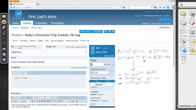 Ecwid: Adding Price, Compare To Price and Bulk Discount Lesson 3 by Cozy How To смотреть онлайн