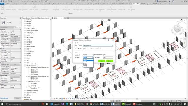 Modeling Columns From Cad - Dynamo API Python + Winform смотреть онлайн