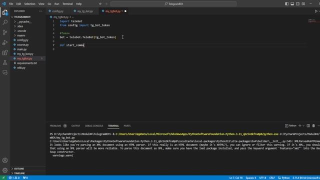 Разработка Telegram бота на Python ▶ #1 - Базовые команды | #программирование #telegrambot #python смотреть онлайн