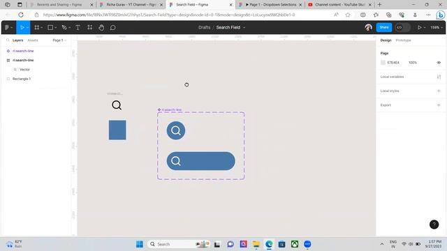 Search Field Using Figma | #figma #richagurav смотреть онлайн