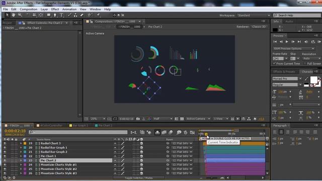 4 Редактирование инфографики . Adobe After Effects. смотреть онлайн