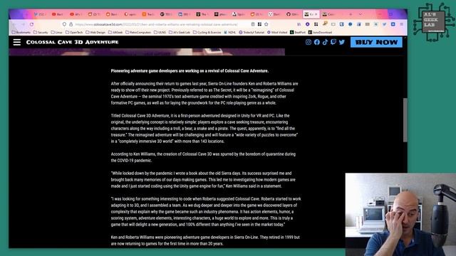 Ken and Roberta Williams' new game: Colossal Cave 3D Adventure смотреть онлайн