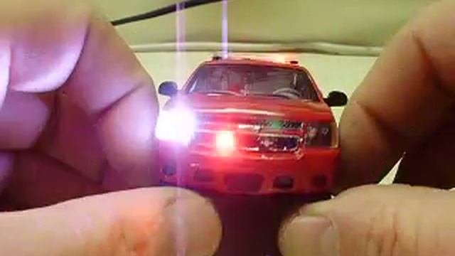 Custom 1:43 Chevy Tahoe PPV fire department vehicle with working lights смотреть онлайн