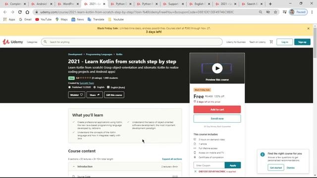 Top 15+ Udemy Free Courses with Certificate 2020|HTML|CSS|JAVA|WORDPRESS|MYSQL|PHP|PYTHON|KOTLIN| смотреть онлайн