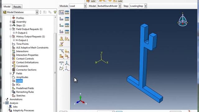 1.m) Abaqus Basics - Apply a Load смотреть онлайн