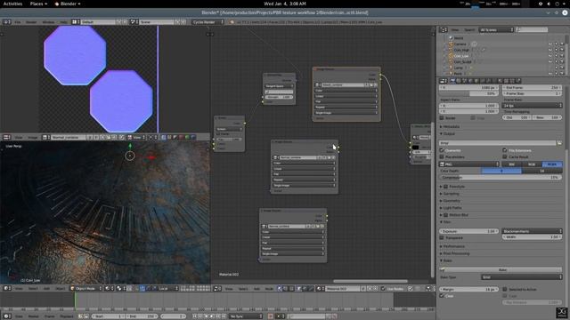 PBR Texture Creation Workflow in Blender-Baking and Comparing with Unreal: Part-3 смотреть онлайн