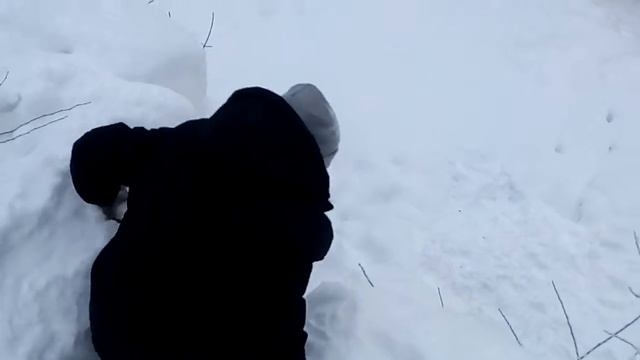 Передняя сальто. Упал на мягкий снег не больно. смотреть онлайн