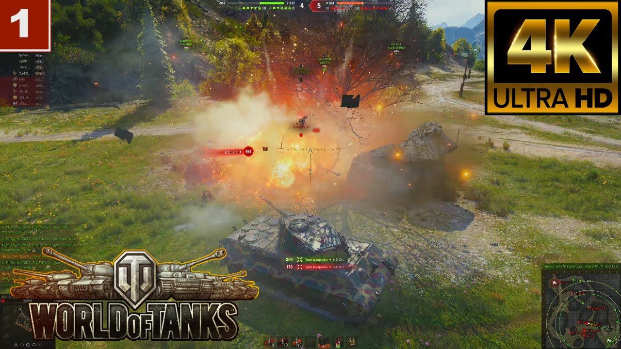 4K World of Tanks gameplay wargaming танки онлайн игра 25.04.2021 смотреть онлайн