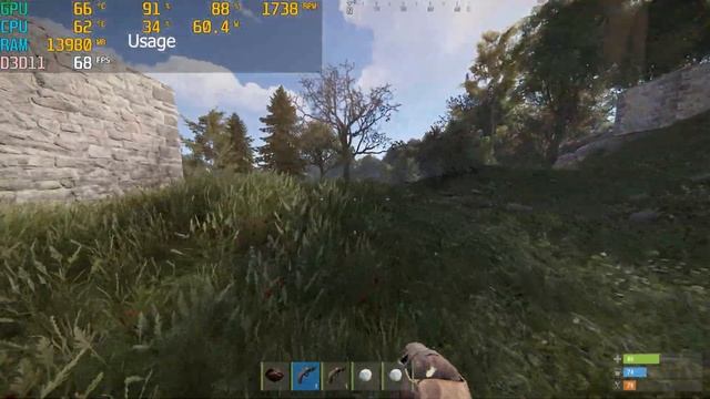 RTX 3060 + Ryzen 5 5600 Rust Fps Test смотреть онлайн