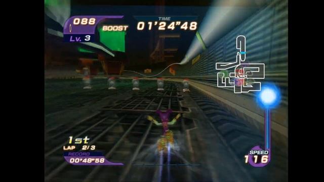 Sonic Riders Gameplay - World Grand Prix (NIGHTS) смотреть онлайн