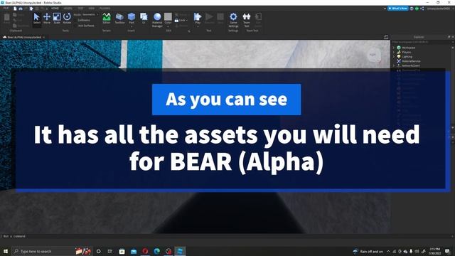 [MIGHT BE BROKEN] BEAR (Alpha) UNCOPYLOCKED | Roblox Studio | Tutorial смотреть онлайн