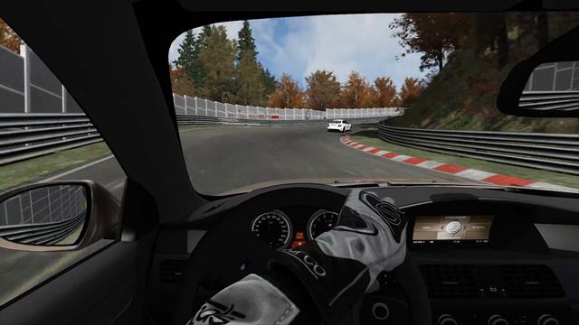 Bmw M5 E60 chasing Mercedes C63 AMG Black Series at Nordschleife / Assetto Corsa смотреть онлайн