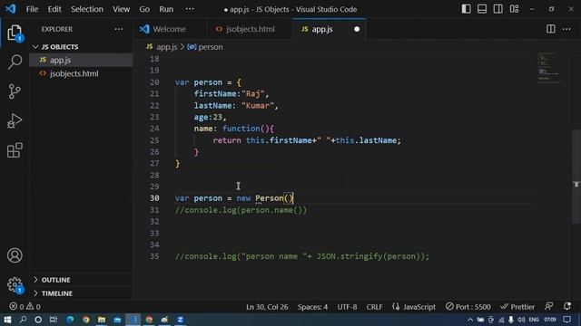 Objects in Javascript || JSON objects смотреть онлайн