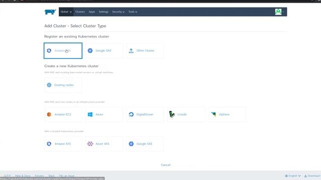 Manage Amazon EKS Cluster with Rancher смотреть онлайн