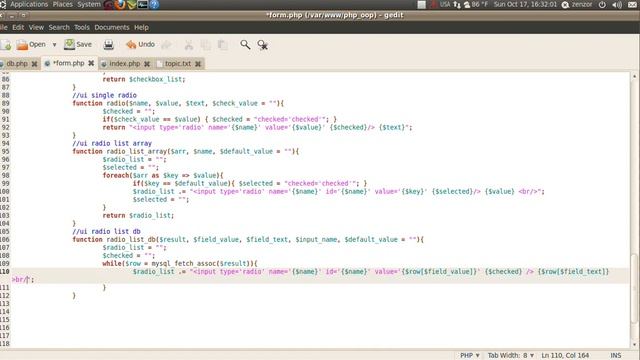 PHP OOP EP 40 ui radio list db смотреть онлайн