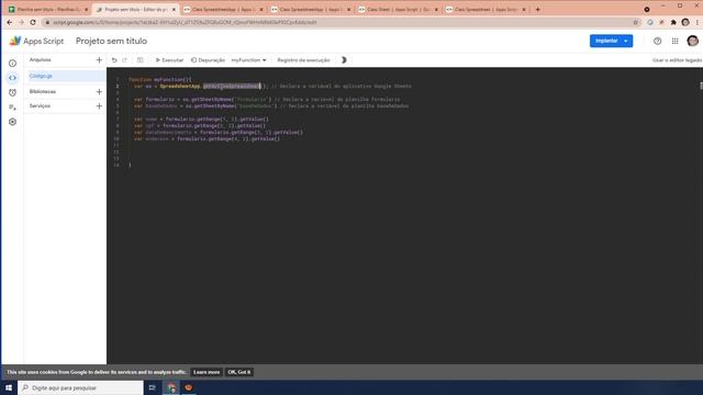 Apps Script - Google Planilhas - #1 смотреть онлайн